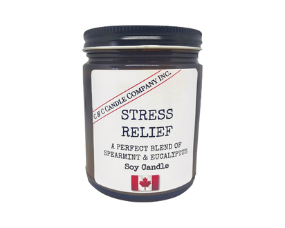 Cozy Candle Soy Candle - Stress Relief - 9oz
