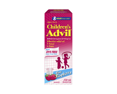 Advil Children's Ibuprofen Oral Suspension - Raspberry -230ml