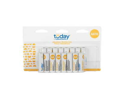 Today by London Drugs AA Batteries - 16's - 2800