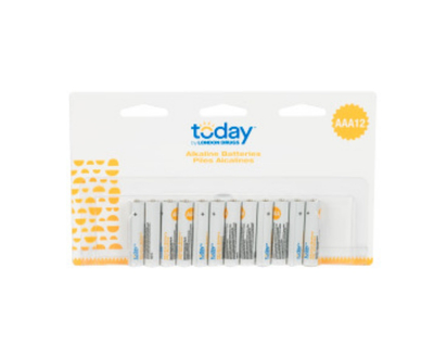 Today by London Drugs AAA Batteries - 12 pack - 02801