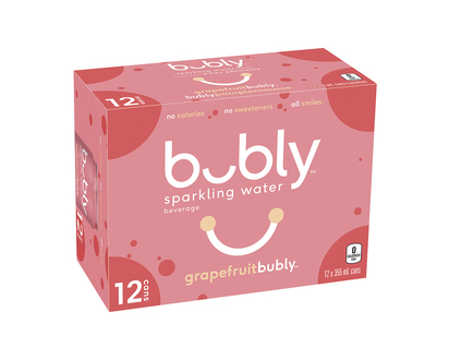 Bubly Sparkling Water - Grapefruit - 12x355ml