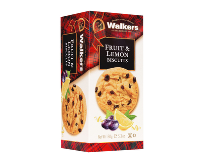 Walkers Fruit & Lemon Biscuits - 150g