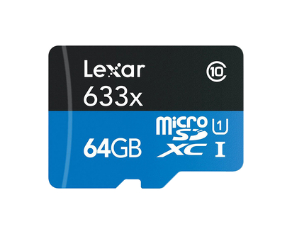 Lexar High-Performance 633x MicroSD Card - 64GB - LSDMI64GBBNL633A