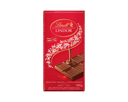 LINDOR Milk Chocolate Bar - 100g