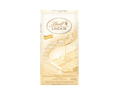 Lindt LINDOR White Chocolate Bar - 100g