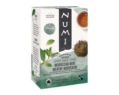 Numi Organic Herbal Teasan Tea - Moroccan Mint - 18s
