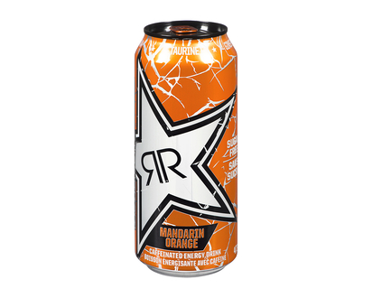 Rockstar Caffeinated Energy Drink - Mandarin Orange - 473ml