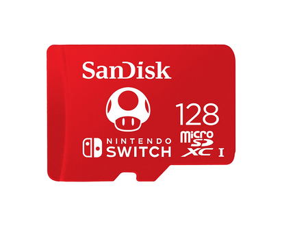 SanDisk 128GB microSDXC for Nintendo Switch - Red - SDSQXAO-128G-CNCZN