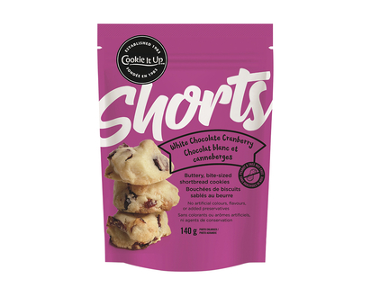 Shorts Shortbread Cookies - White Chocolate Cranberry - 140g