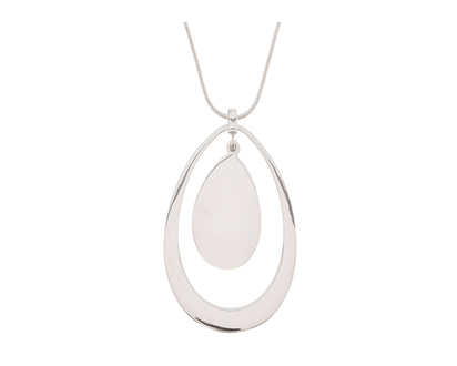 NINE WEST NK ADJ PENDANT in Silver