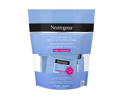 Neutrogena All-in-One Make-up Removing Cleansing Wipes Singles - 20s