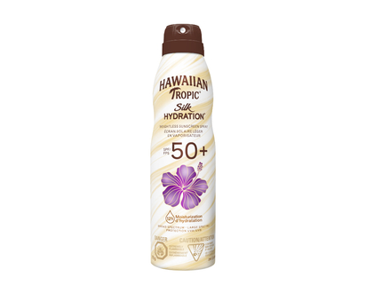 Hawaiian Tropic Silk Hydration Weightless Clean Sunscreen Spray - SPF 50+ - 170g