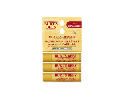 Burt's Bees Beeswax Lip Balm - 3 x 4.25g
