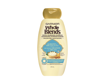 Garnier Whole Blends Deeply Nourishing Shampoo - Almond & Argan Riches - 370ml
