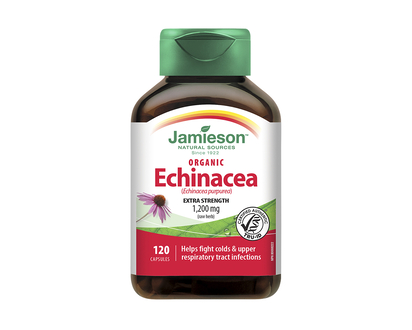 Jamieson High Potency Organic Echinacea (echinacea purpurea) 1,200 mg - 120's