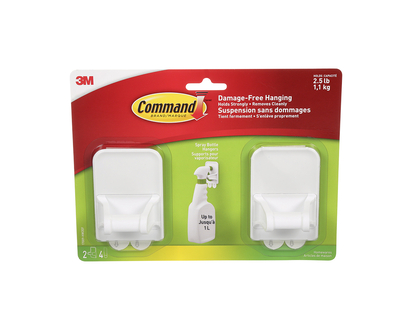 3M Command Spray Bottle Hanger - White - 2 pack