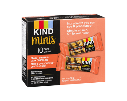 Kind Mini Bars - Peanut Butter &amp; Dark Chocolate - 10 Pack