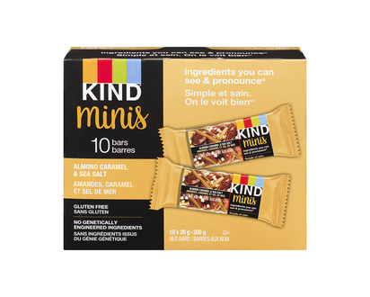 Kind Mini Bars - Almond Caramel &amp; Sea Salt - 10 Pack