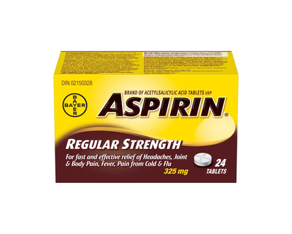 ASPIRIN 325mg tablets - 24s