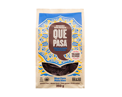 Que Pasa Organic Tortilla Chips - Blue Corn - 350g
