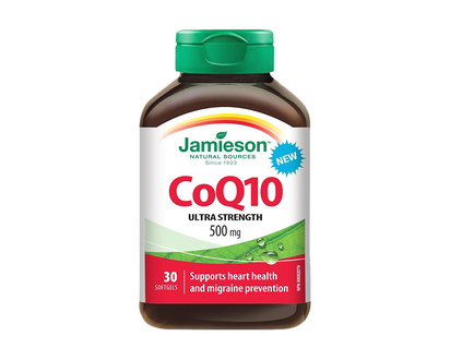 Jamieson CoQ10 Ultra Strength 500mg - 30 Softgels