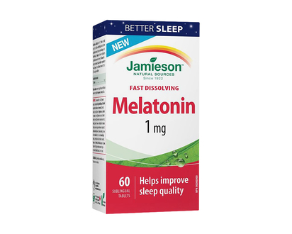 Jamieson Fast Dissolving Melatonin 1mg - 60 Sublingual Tablets