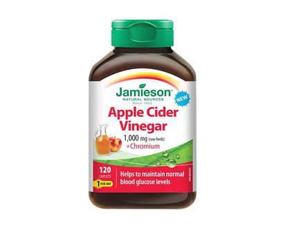 Jamieson Apple Cider Vinegar + Chromium - 120 Caplets