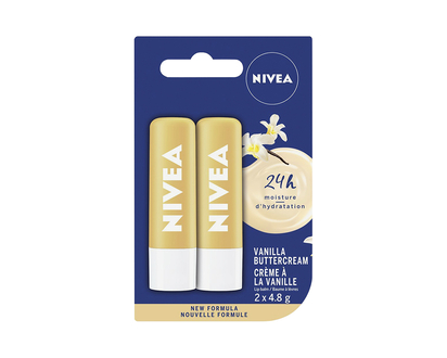 Nivea Lipbalm - Vanilla Buttercream - 2 x 4.8g