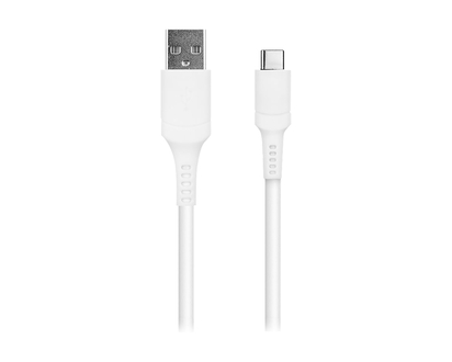 Logiix Sync & Charge USB-C to USB-A Anti-Stress Cable - White - LGX-12860
