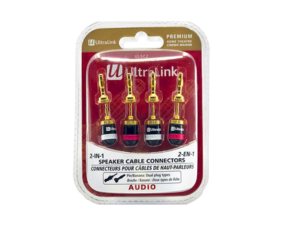 UltraLink 2-in-1 Premium Speaker Cable Connectors - ULSC2