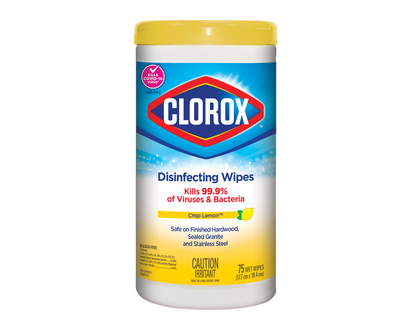 Clorox Disinfecting Cleaning Wipes - Lemon - 75s