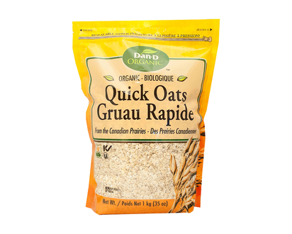 Dan-D Organic Quick Oats - 1kg