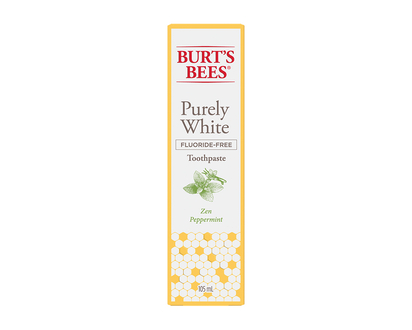 Burt's Bees Purely White Fluoride-Free Toothpaste - Zen Peppermint - 105ml