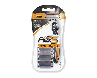 Bic Flex5 Hybrid Razor with 3 Blades