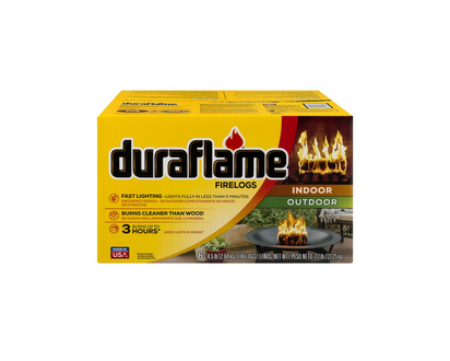 Duraflame Fast Lighting Firelogs for Indoors and Outdoors - 4.5lb/6pk
