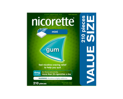 Nicorette Nicotine Gum - Extreme Chill Mint - 4mg - 210s