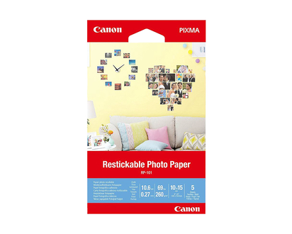 Canon RP-101 Restickable Photo Paper - 4 x 6inch - 5 Sheets - 3635C002
