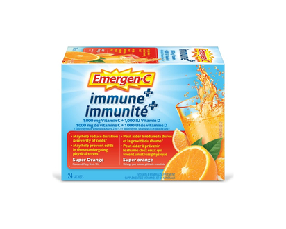 Emergen-C Immune Plus - Super Orange - 24s