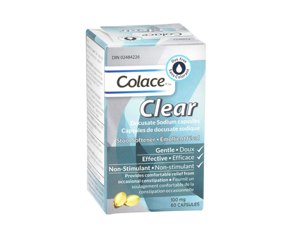 Colace Docusate Sodium Capsules - 100mg - 60s