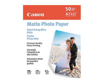 Canon Photo Paper Plus Matte - 8.5 x 11inch - 50 Sheets - 7981A004