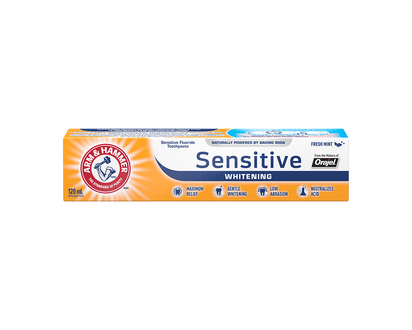 Arm & Hammer Sensitive Whitening Toothpaste - Fresh Mint - 120ml