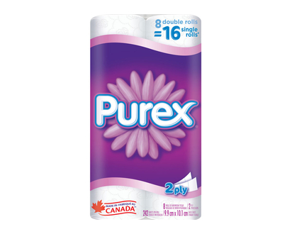 Purex Bathroom Tissue Double Rolls - 8s