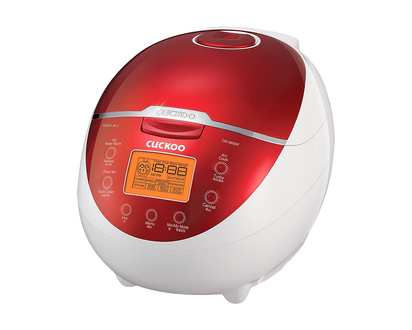 Cuckoo 6 cup Rice Cooker - Red/White - CR-0655F