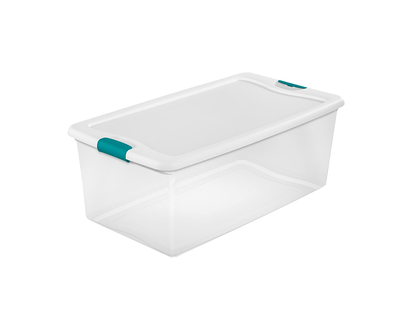 Sterilite Latch Tote - Clear - 24L