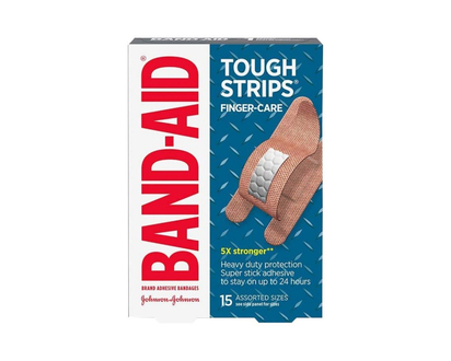 BAND-AID Tough Strips Finger Care Bandages - 15's