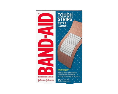 BAND-AID Tough Strips Bandages - Extra Large - 10's