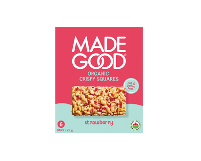 MadeGood Crispy Squares - Strawberry - 6x22g