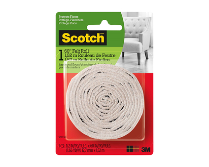 Scotch Easy Cut Felt Furniture Felt Pad - 12.7mm x 1.52m