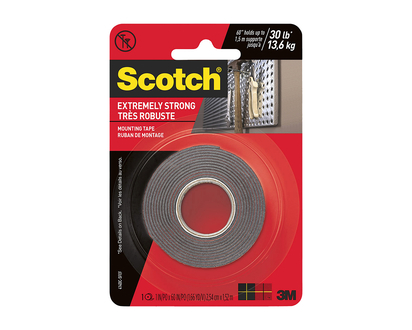 Scotch Extremely Strong Mounting Tape - 1in x 60in