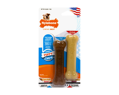 Nylabone Chew Best Teething Chew for Puppies - 2 pack